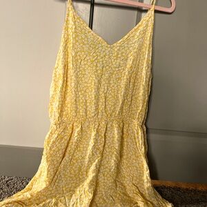 Divided H & M yellow flower romper